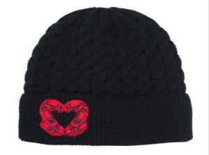 Roy Henry Vickers Eagle Heart Embroidered Knitted Hat
